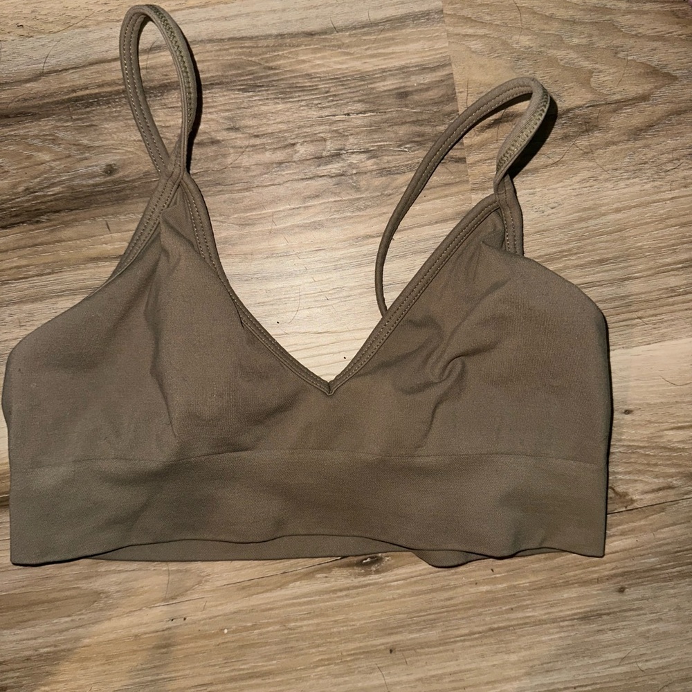 SKIMS Army green Bralette